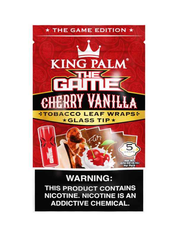 King Palm X The Game Edition | 5 Wraps + Glass Tip