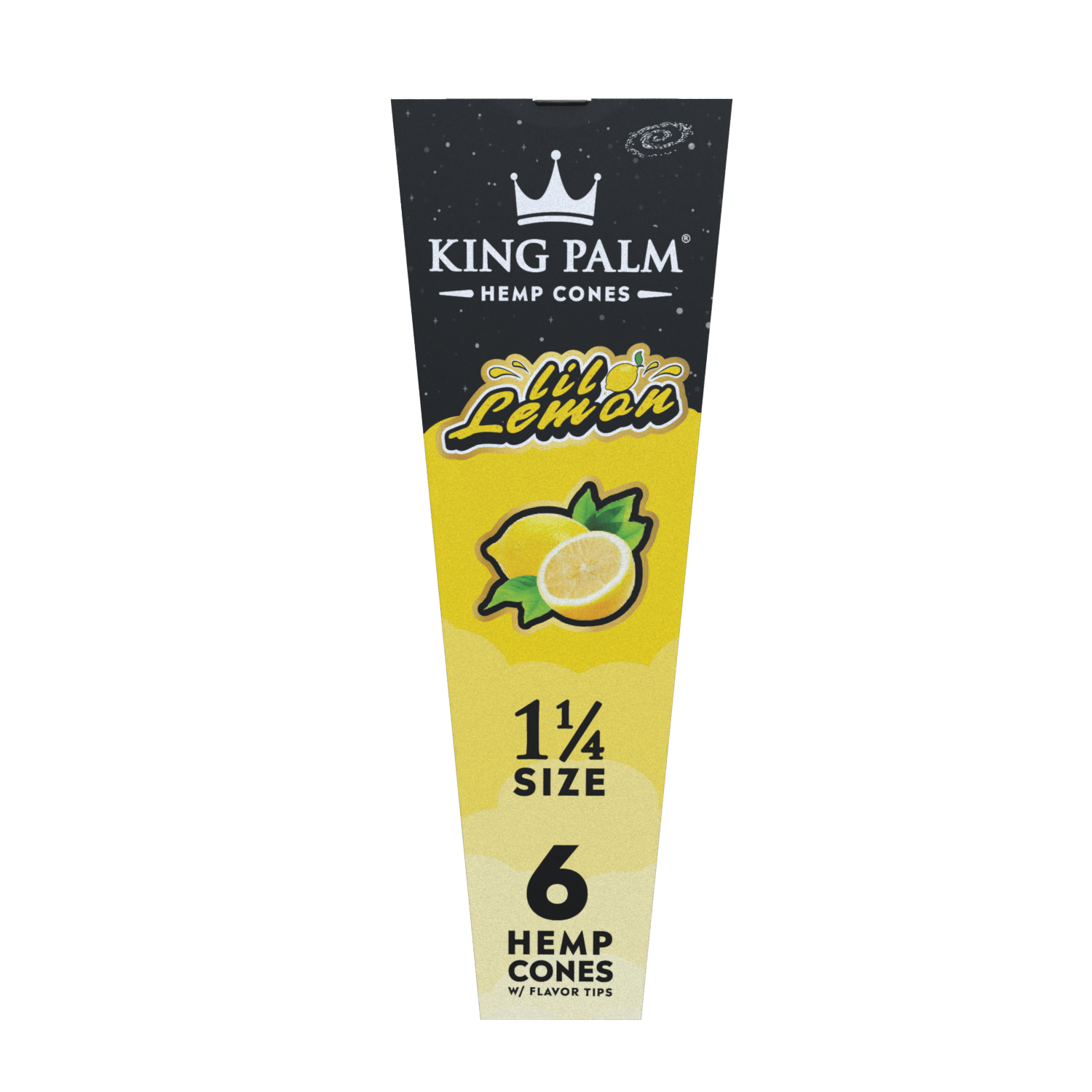King Palm - Hemp Cones | 1 1/4 Size  6-Hemp cones| 30Packs/Display | Squeeze & POP | WR09