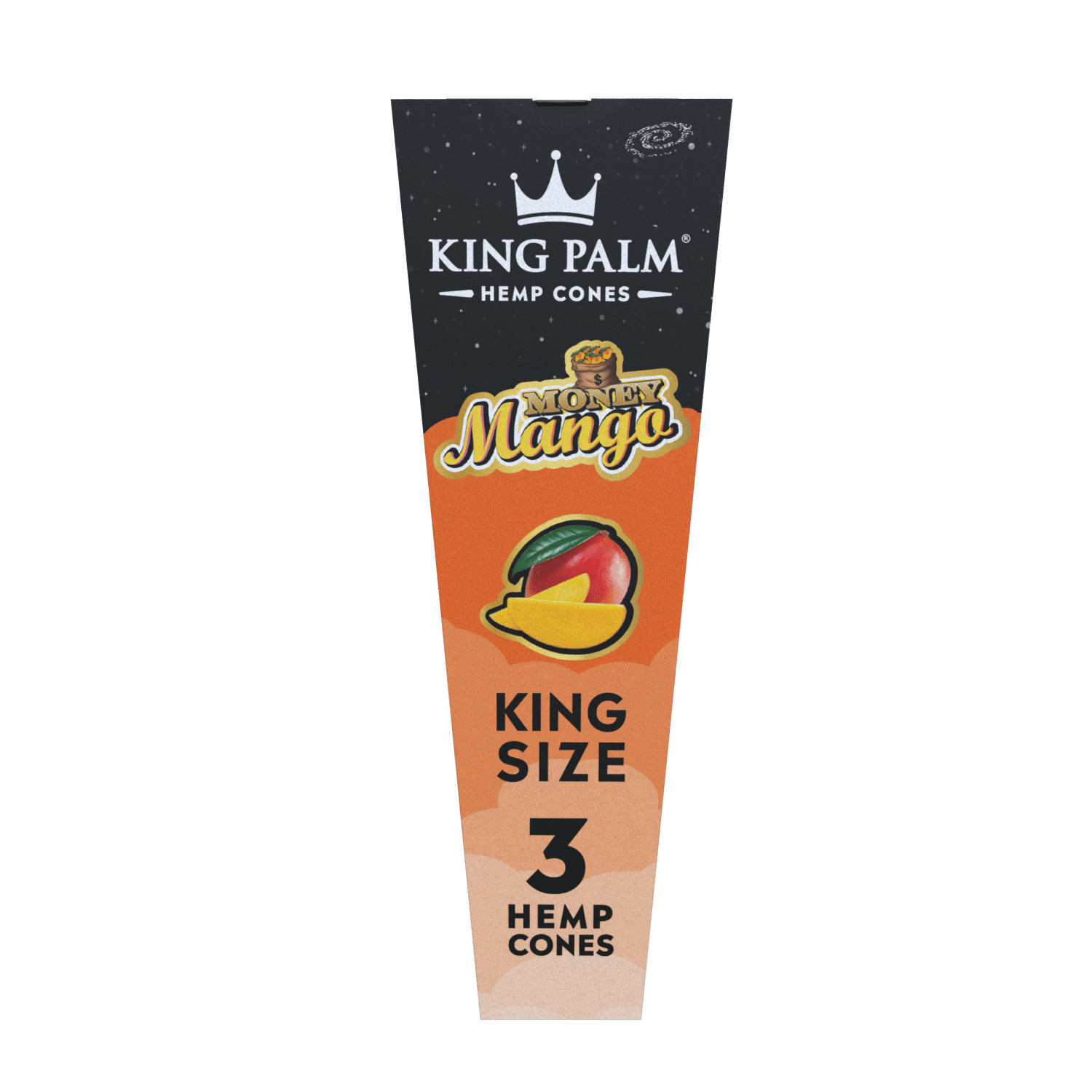 King Palm - Hemp Cones | KING Size  3-Hemp cones| 30Packs/Display | Squeeze & POP | WR10