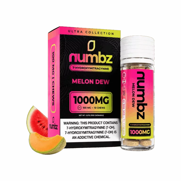 Numbz 7-Hydroxymitragynine Chewables  | 10 Count | 1000MG Box