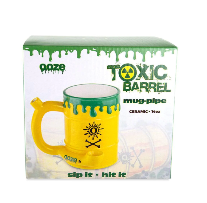 Ooze Ceramic Mug Pipe Toxic Barrel Water Pipe