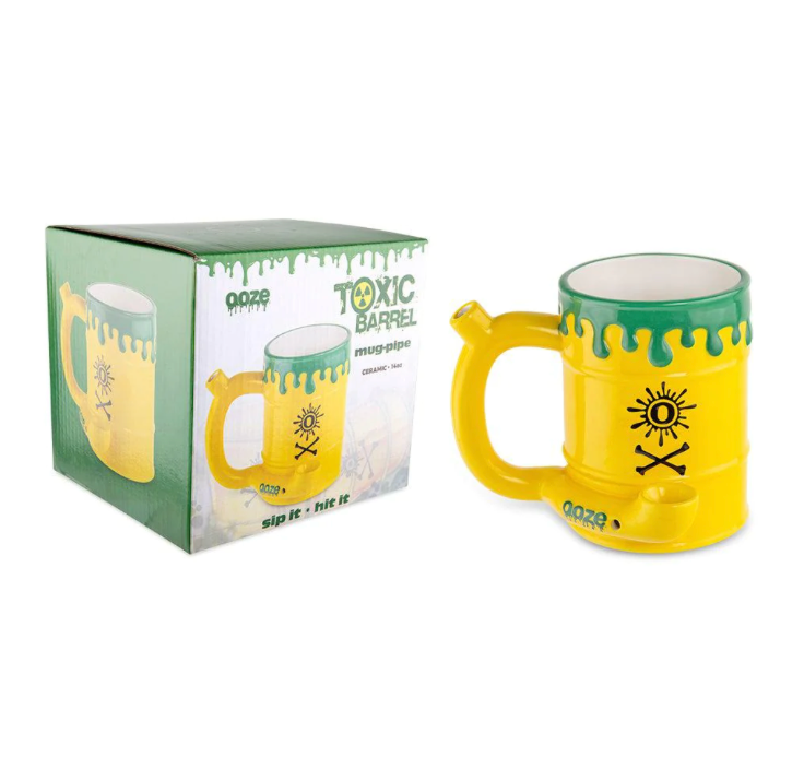 Ooze Ceramic Mug Pipe Toxic Barrel Water Pipe