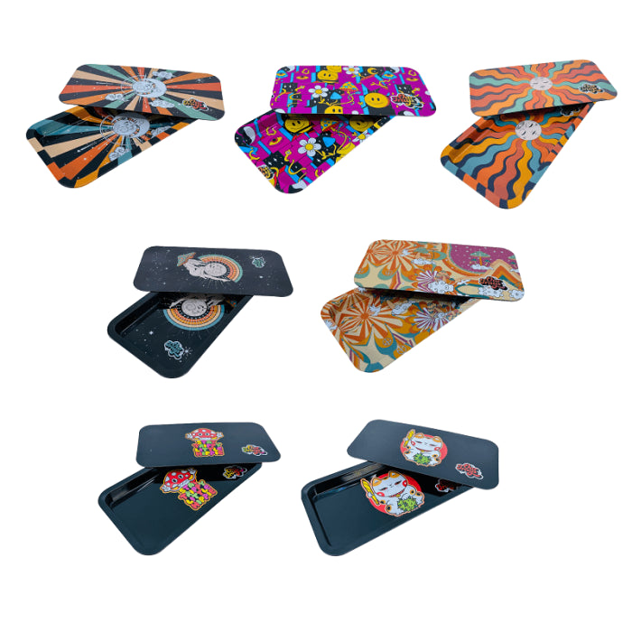 Our Trays - Rolling Trays with Lid | Secure & Portable | Single Unit