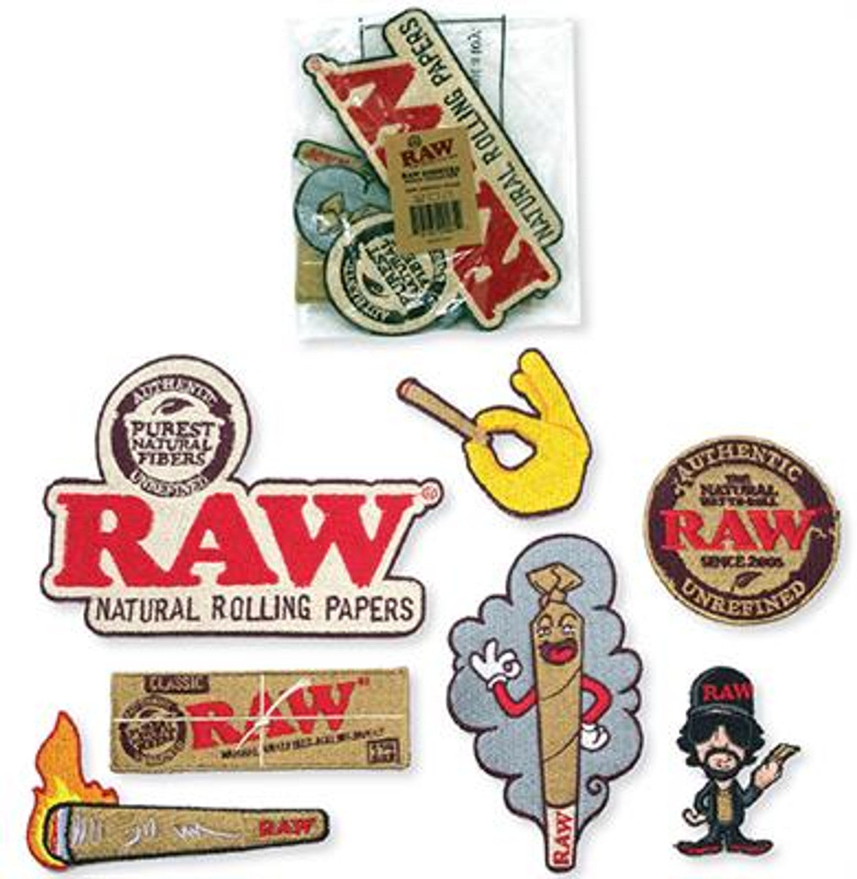 RAW - Patches | Mixed Pack of 7 Designs Main image