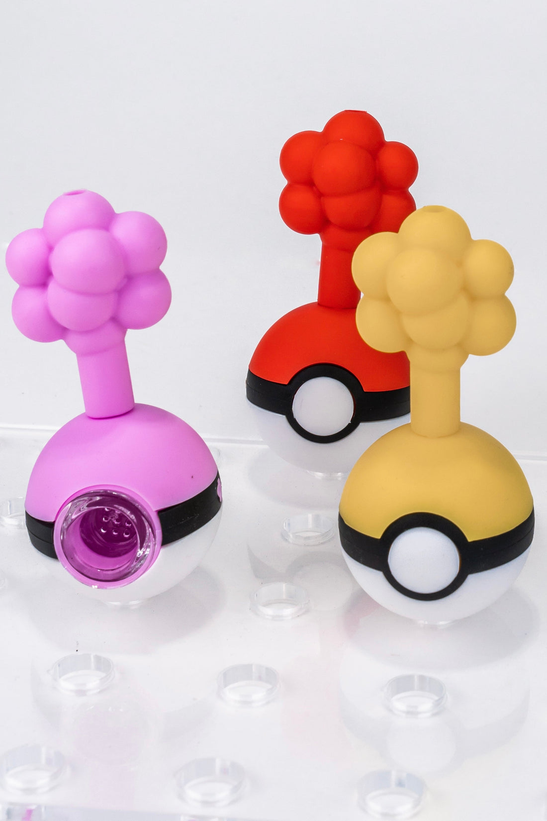 Silicone Pokemon Hand Pipe | 4.5 Inches Weed Pipe | Assorted 5 Colors