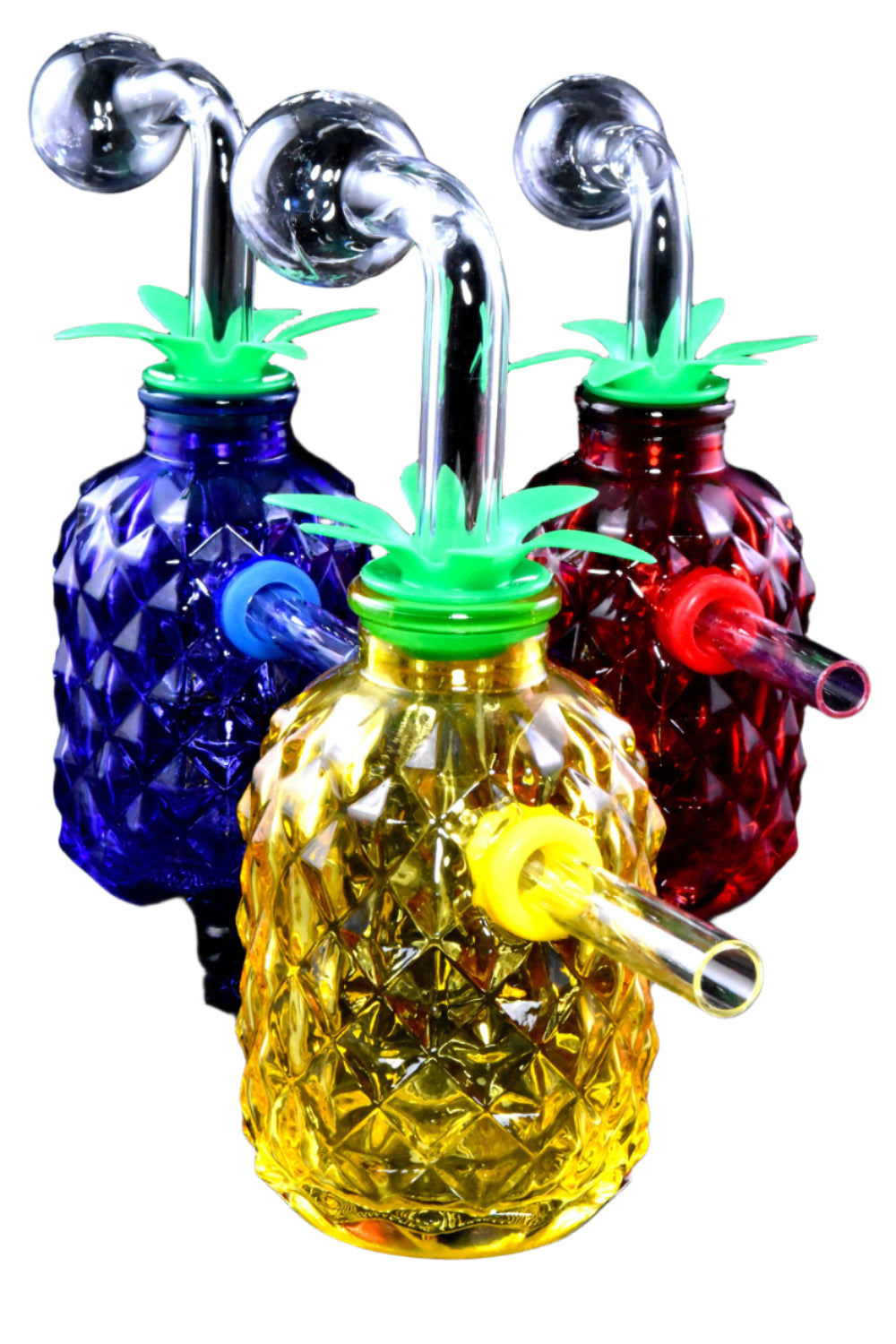 Pineapple Glass Oil Burner Bubbler 5" – Unique & Functional Smoking Accessory