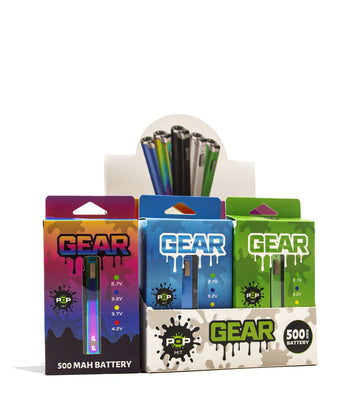 POP Gear 500mAh Cartridge Vaporizer – Bulk Wholesale Pack (9 Count)