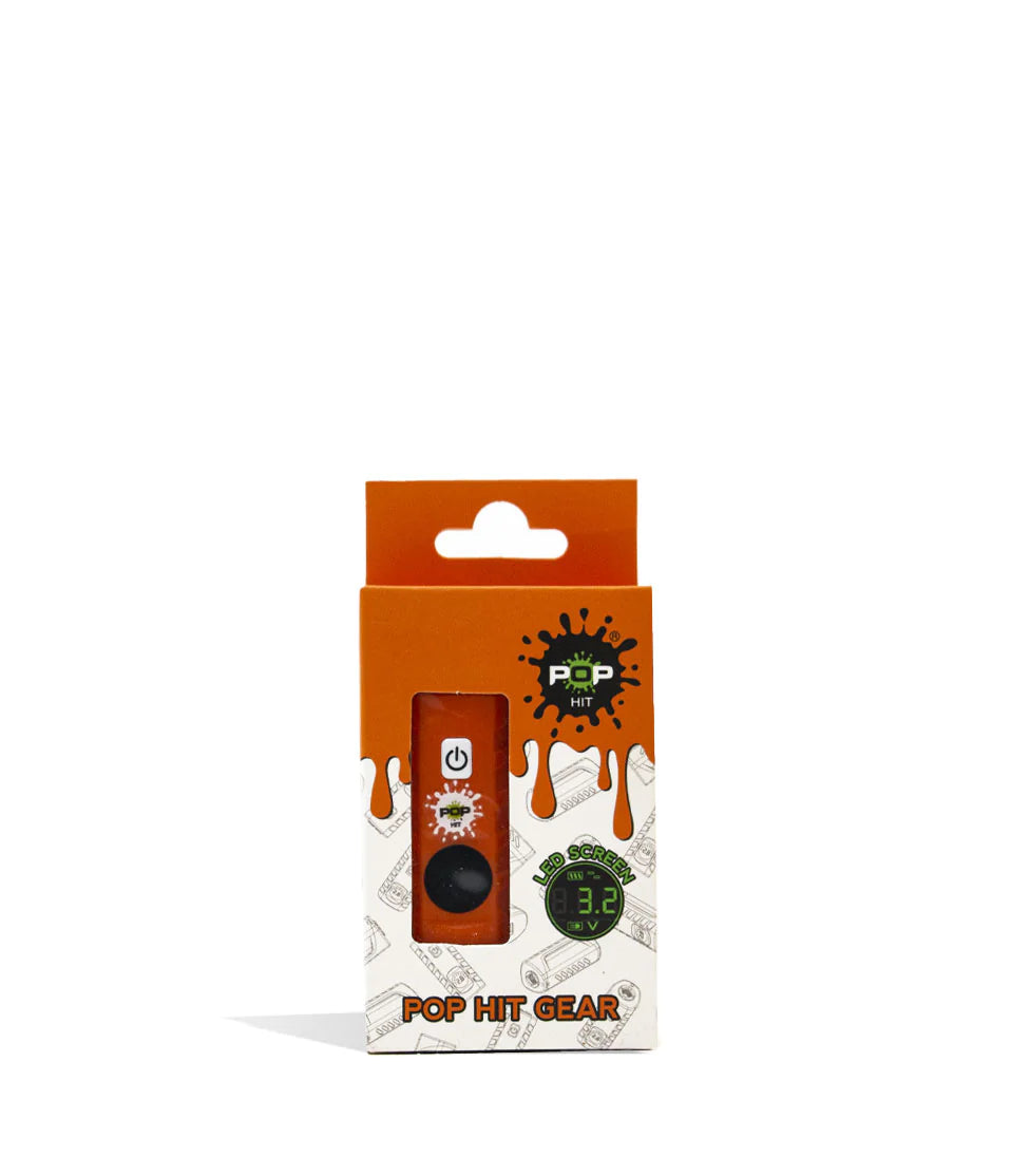 POP HIT - GEAR with LED Screen | 500mAh Vaporizer | 4 Voltage Levels | 12 Units / Display | Display