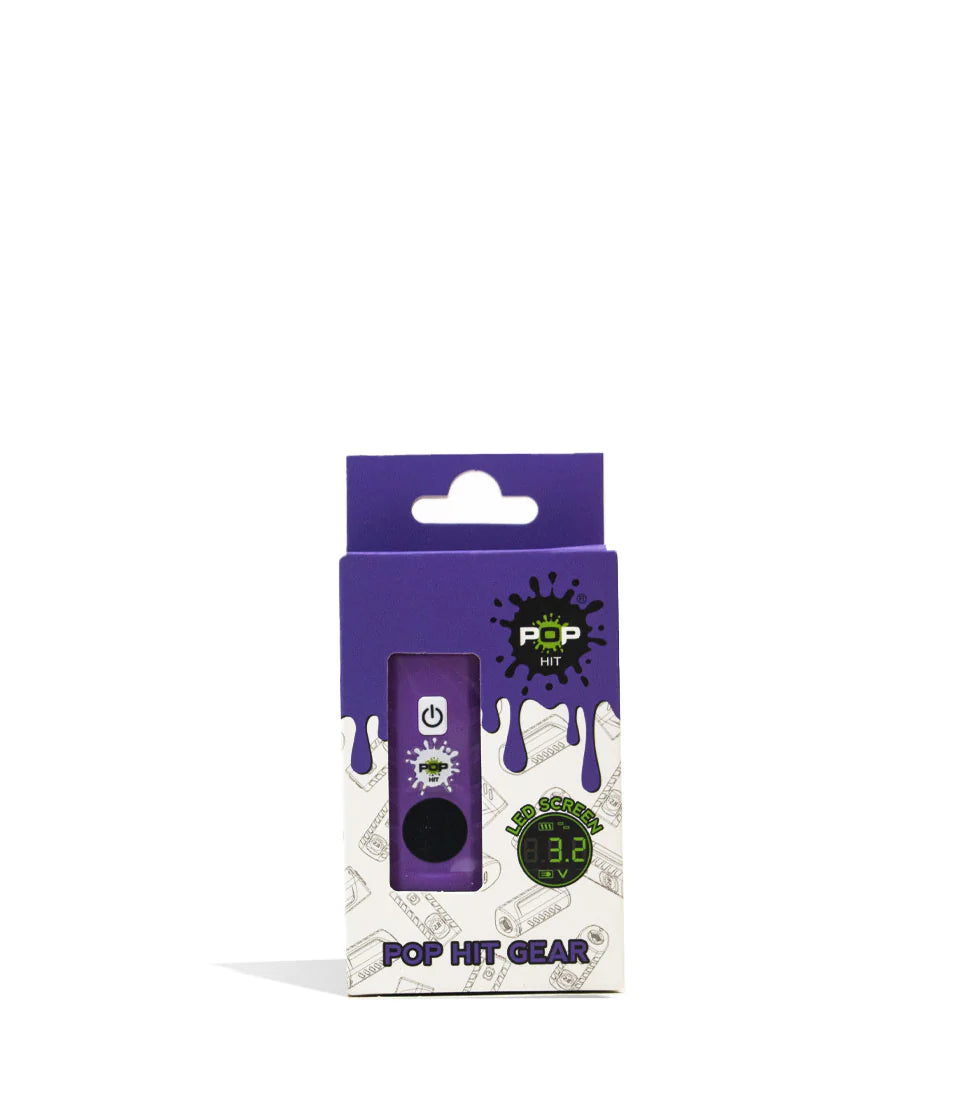 POP HIT - GEAR with LED Screen | 500mAh Vaporizer | 4 Voltage Levels | 12 Units / Display | Display