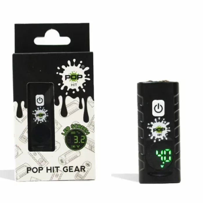 POP HIT - GEAR | 500MAH Battery | Rechargeable | Variable Voltage (2.7v-4.2v) | 9pcs/Box