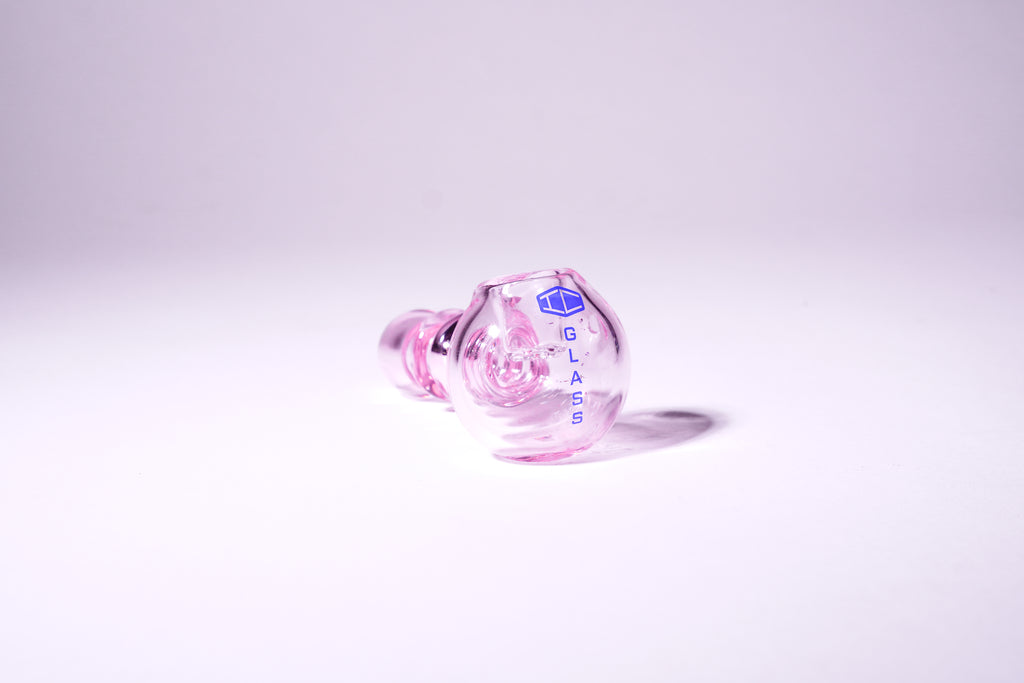 IC Glass - Slime cold color hand pipe with screen | ICHP169