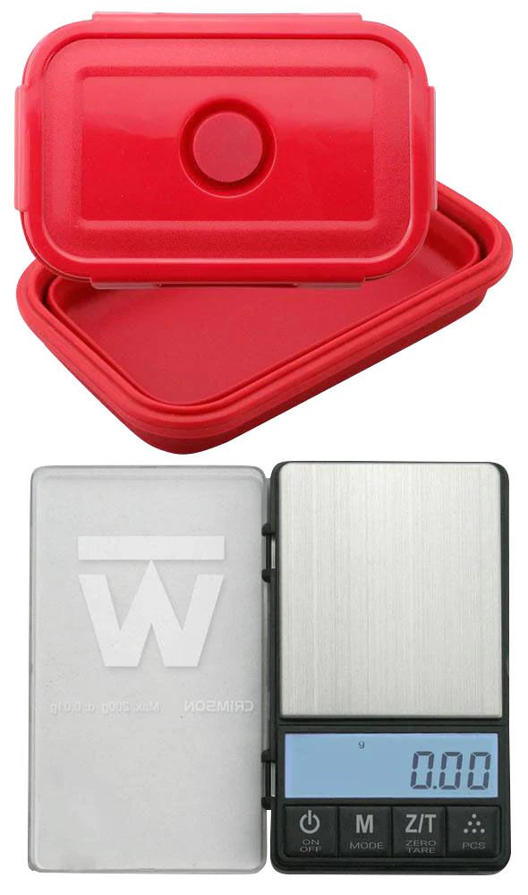 Truweigh - Crimson Scale | Collapsible Bowl | 1000g x 0.1g | Single Unit
