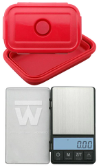 Truweigh - Crimson Scale | Collapsible Bowl | 1000g x 0.1g | Single Unit