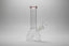 Beaker -Beaker with colored lip and Ice pinch |Include Down stem & bowl piece  8"