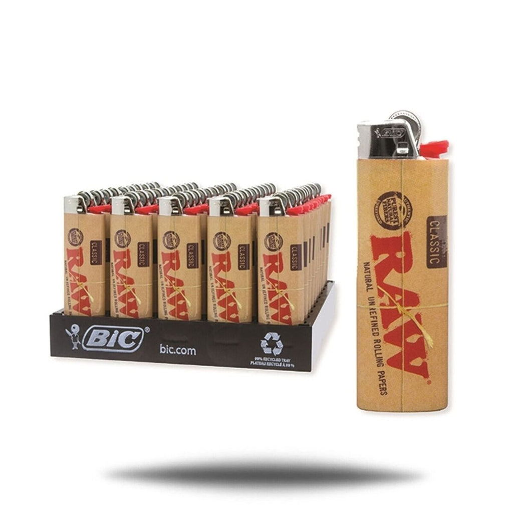 BIC RAW Classic Lighters – 50 Count Display | Wholesale in the USA