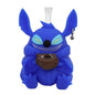 Silicone - 4.5" Bluish Rabbit Waterpipe | Animal | Single Unit