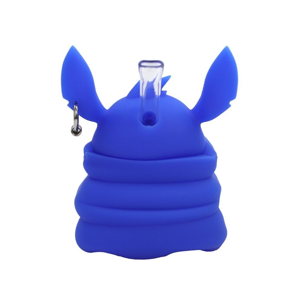 Silicone - 4.5" Bluish Rabbit Waterpipe | Animal | Single Unit
