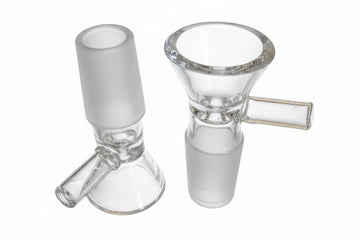 CLEAR BOWL PIECE - 18MM Clear bowl pieces | Pack of 10 Bowls | 10PACK