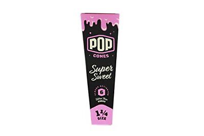 POP Cones - 1 1/4 Size | Cones with a Flavor Burst Pop ( Wraps, Papers, Cones) | Display 24PK | 6 Cones/Pack