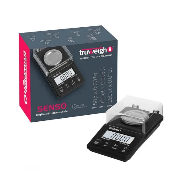 Truweigh - Senso Digital Milligram Scale | 50g x 0.001g | Single Unit