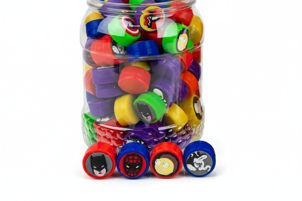 Silicone - Wax Container Jars in Plastic Box | 100 Units / Box | Box Secondary image
