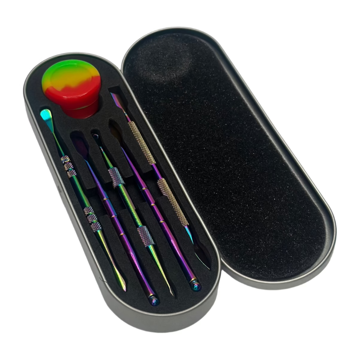 Rainbow Dabber Set with Silicone Wax Container – Wholesale Secondary image