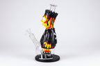 Silicon Glass Zombie Bong with down stem & bowl piece