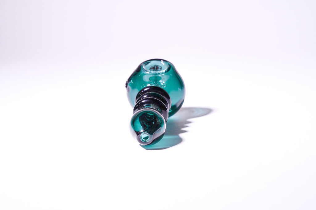 IC Glass - Slime cold color hand pipe with screen | ICHP169