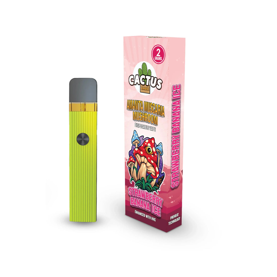CACTUS - Amanita Muscaria Mushroom | Disposable Vape |2Grams |Enhanced with HHC | UNITS