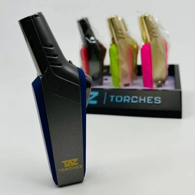 TAZ - Metal Torch with high flame | cool gold and neon colors combination | 6count/box| TAZ1016