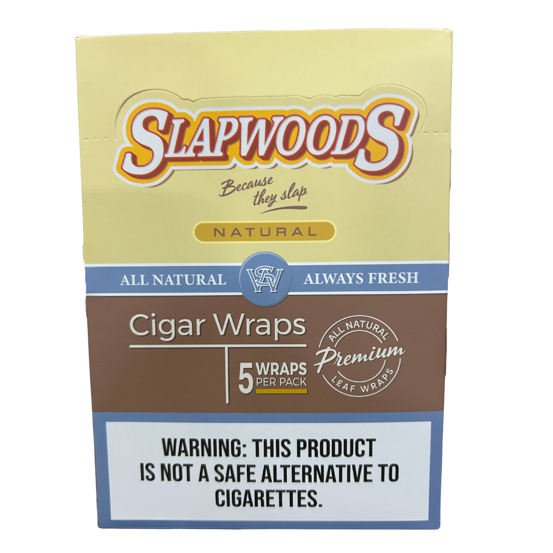 SLAPWOODS Cigar Wraps | 5 Wraps Per Pack | 10 Pouches Main image