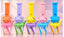 Cute Kitty Ice Cream Treat Glass Water Pipe Bundle | WP3520