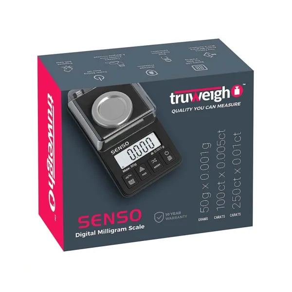 Truweigh - Senso Digital Milligram Scale | 50g x 0.001g | Single Unit Main image