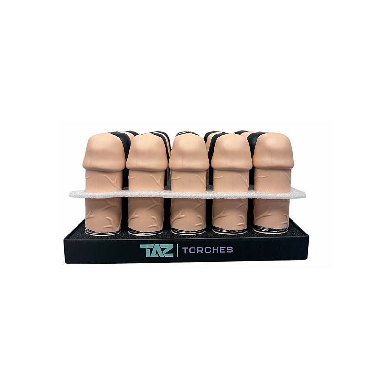 Taz - Penis Torch Lighter w/ Vibration 20Ct Display