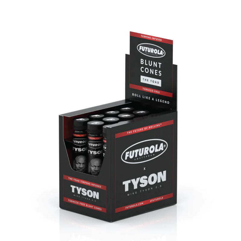 TYSON 2.0 Futurola Tobacco - Free Blunt Cones | 12 Tubes x 1 Blunt Cone
