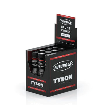 TYSON 2.0 Futurola Tobacco - Free Blunt Cones | 12 Tubes x 1 Blunt Cone
