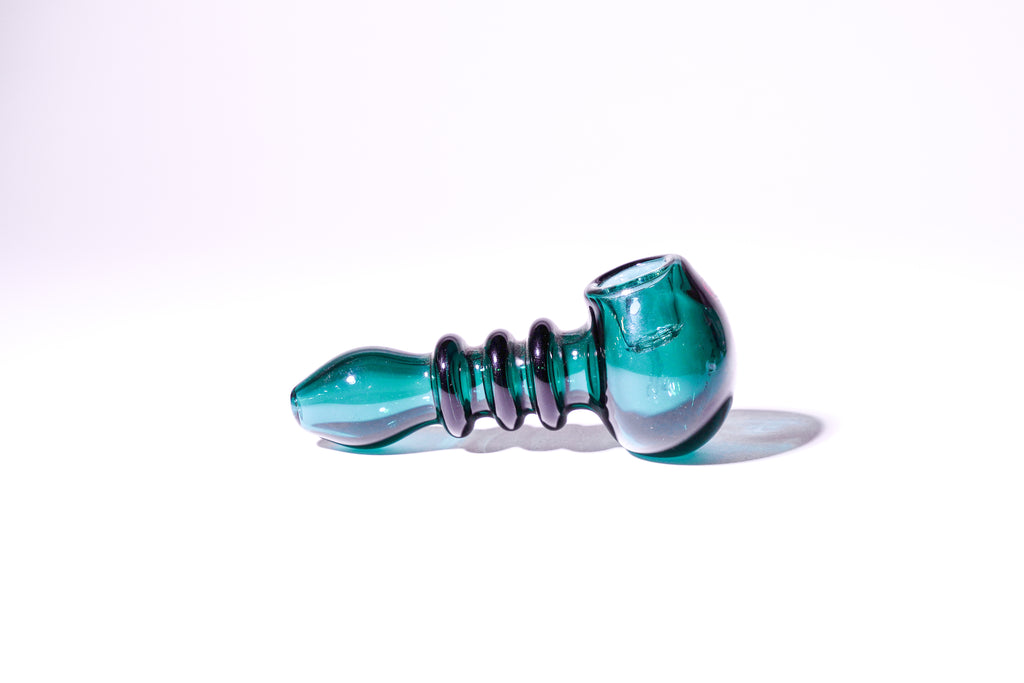 IC Glass - Slime cold color hand pipe with screen | ICHP169