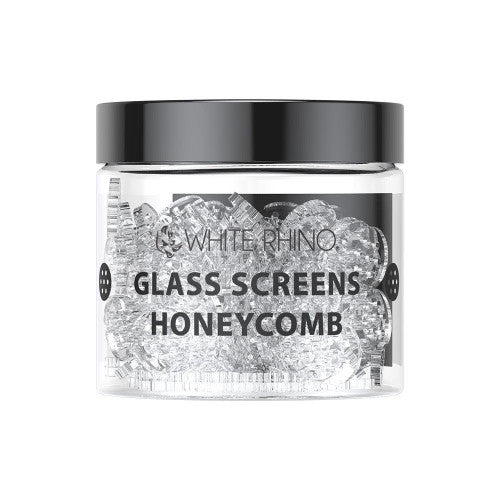 White Rhino - Glass Screen Honeycomb | 100 Count Jar