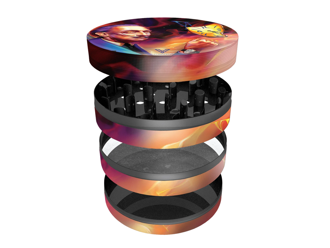 V Syndicate Sharp Shred Herb Grinder - 63MM | 4-Chamber (Wholesale)