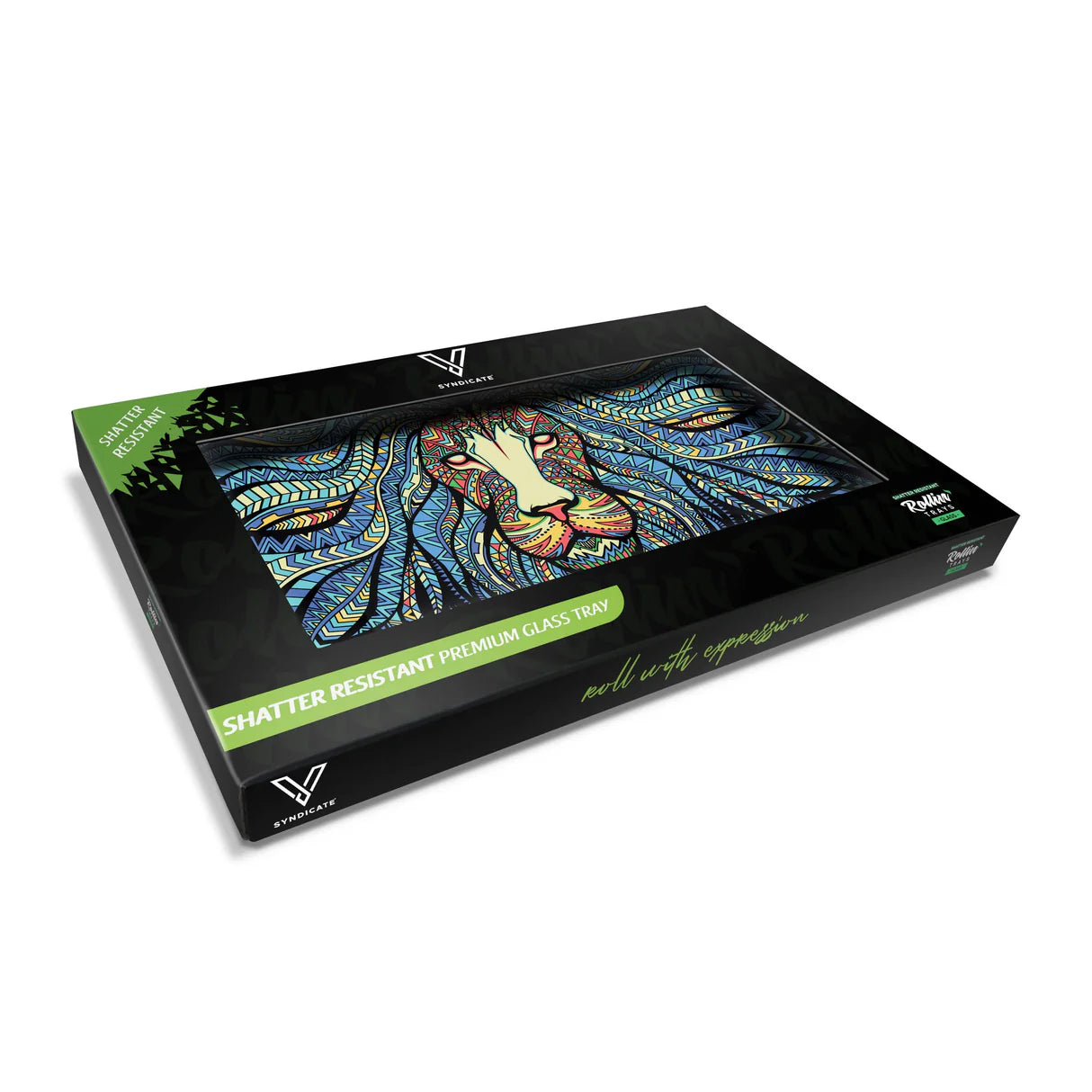 Vsyndicate - Premium Glass Rolling Tray | Single Unit