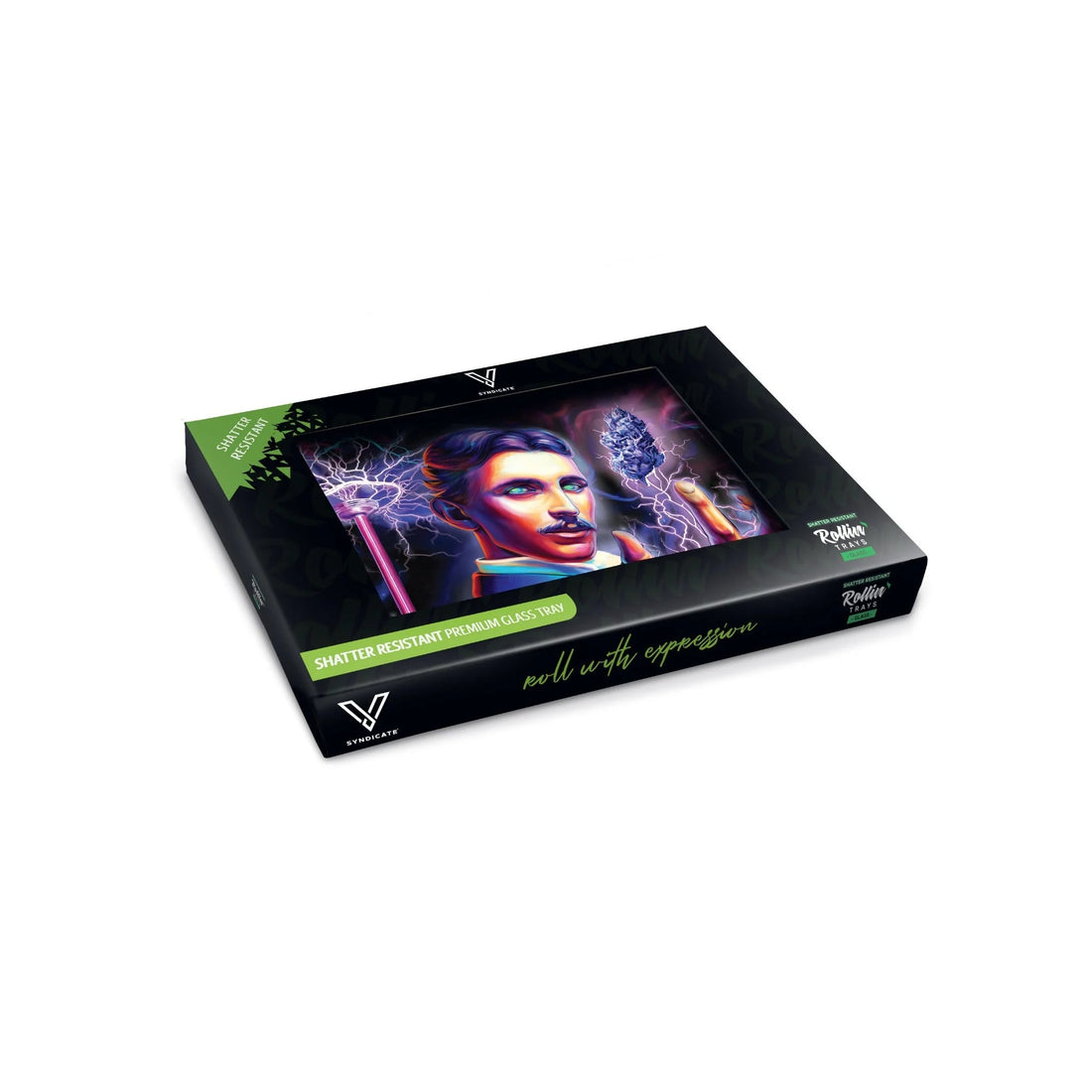 Vsyndicate Premium Glass Rolling Tray – Small, Durable & Stylish