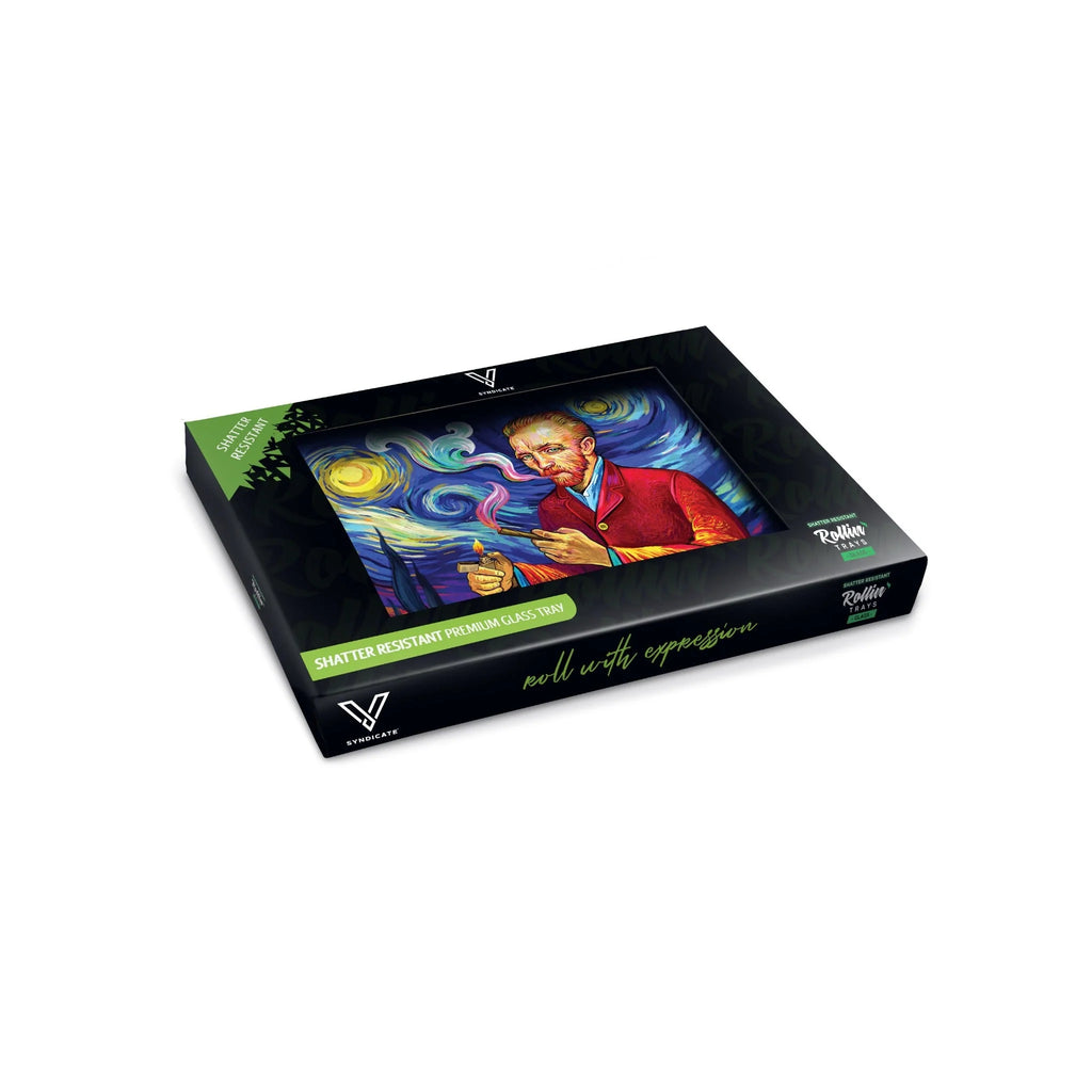 Vsyndicate - Premium Glass Rolling Tray | Single Unit