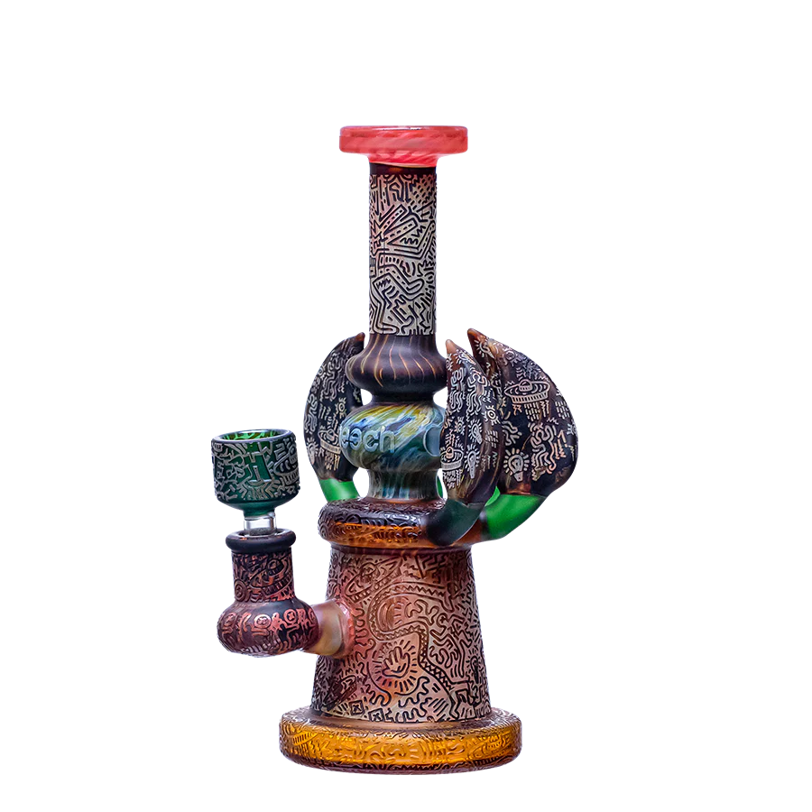 Cheech Glass - Velociraptor Rig Water Pipe| CHE271