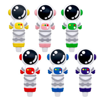 Silicone 4.5" Astronaut Shaped Hand Pipe - Smooth Smoking Experience | Assorted 4 Colors