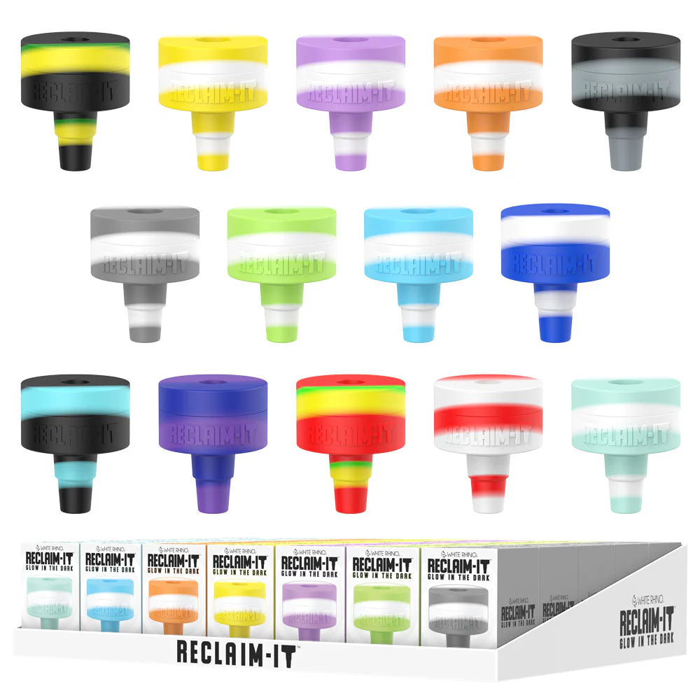 White Rhino Reclaim-It | Assorted Glow In The Dark | Fits 14/19 MM | Silicone Product Main image