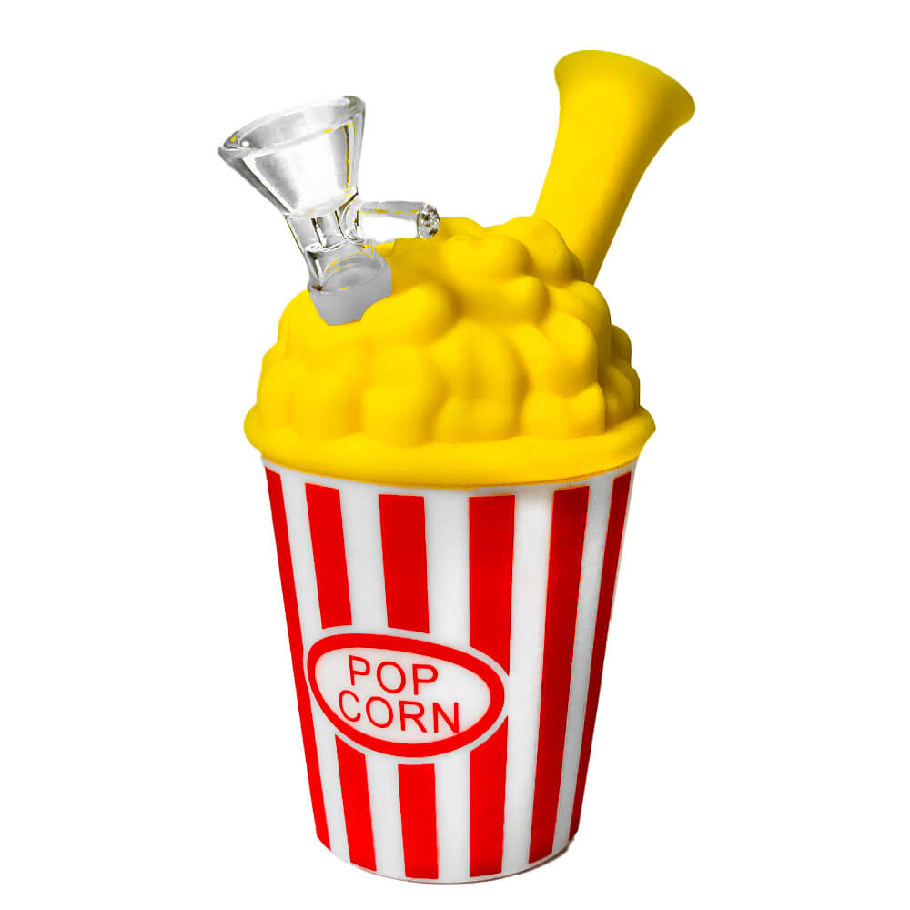 Silicone - 5" Popcorn Cup Waterpipe | Single Unit