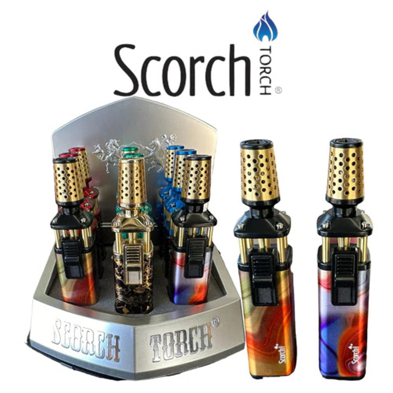 Scorch Torch - Standing pencil design with hold button | 9 Units / Display | Display Main image