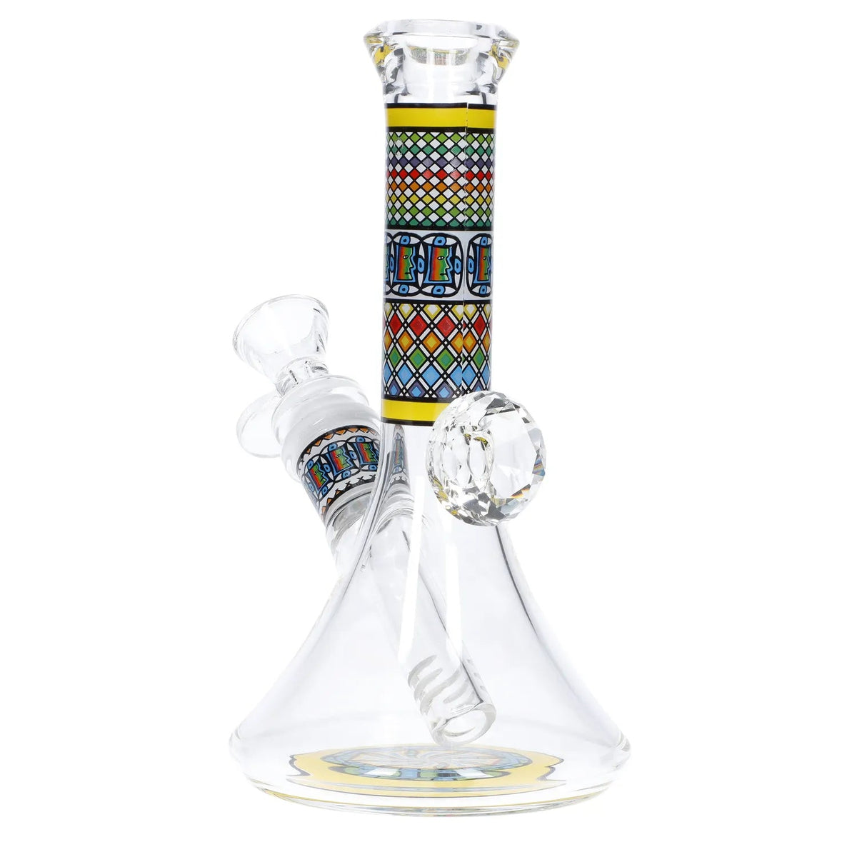 Dazzling Diamond Beaker with Colorful Tube - 7 inch | WP5317