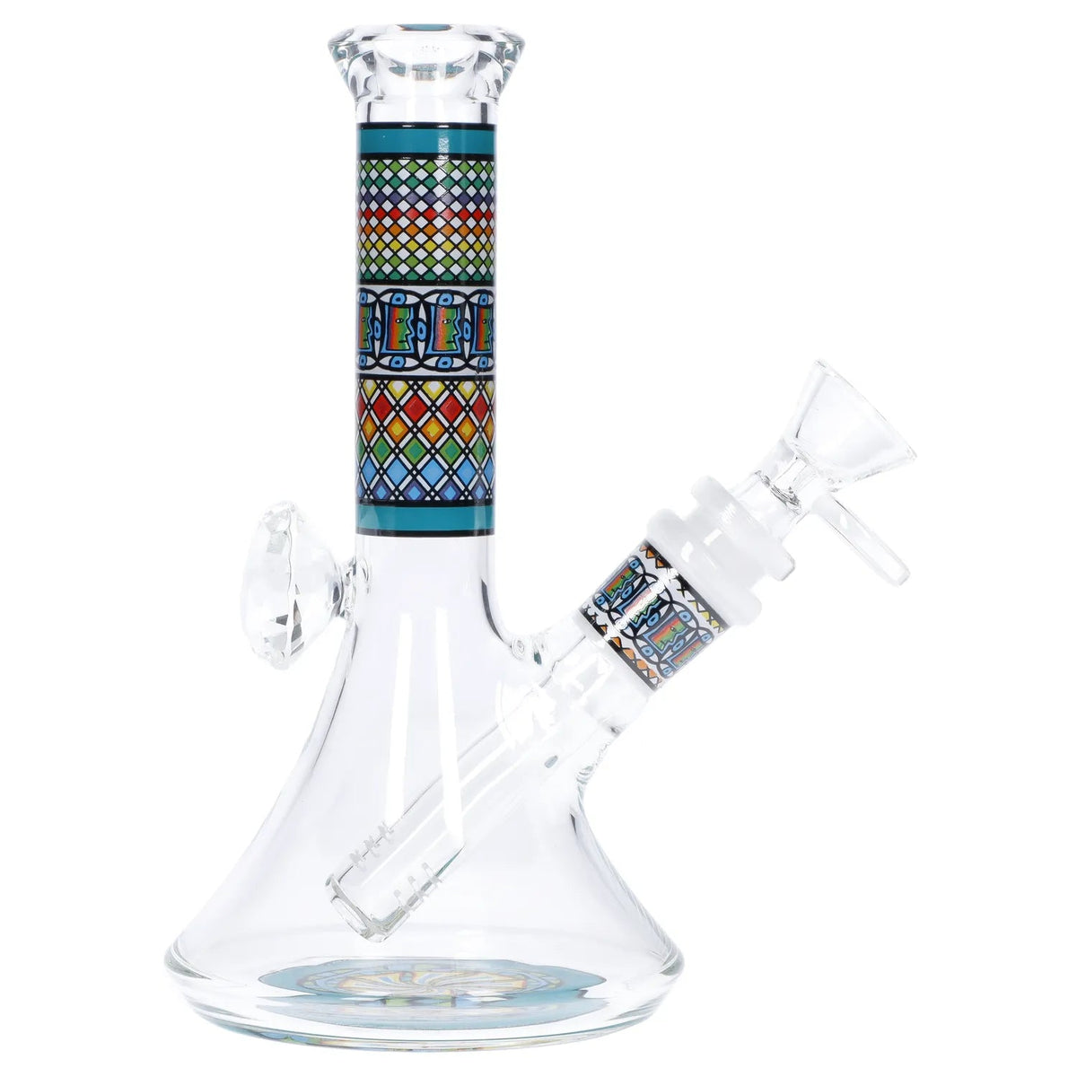Dazzling Diamond Beaker with Colorful Tube - 7 inch | WP5317