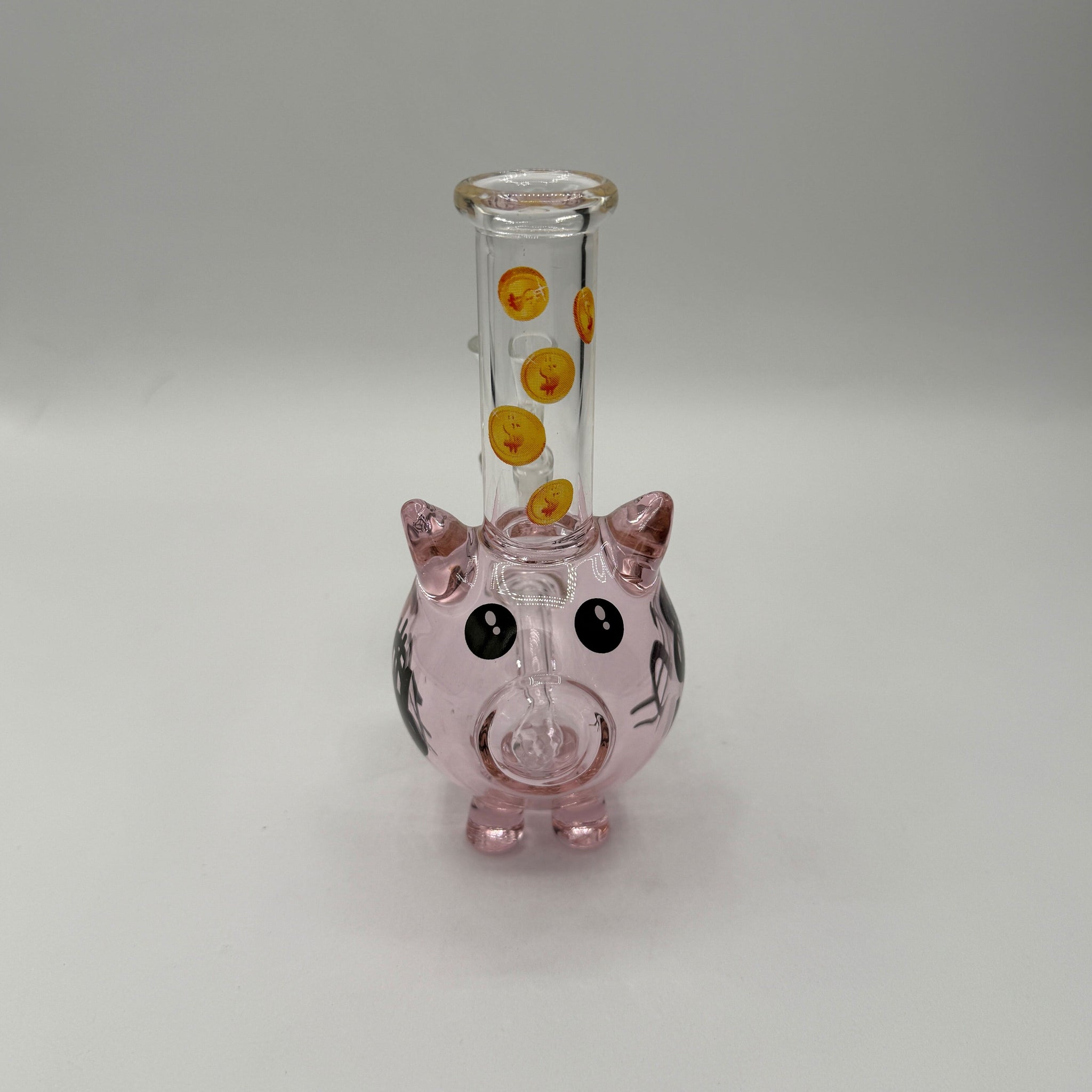 Dollar sign piggy bank glass water pipe by Epic